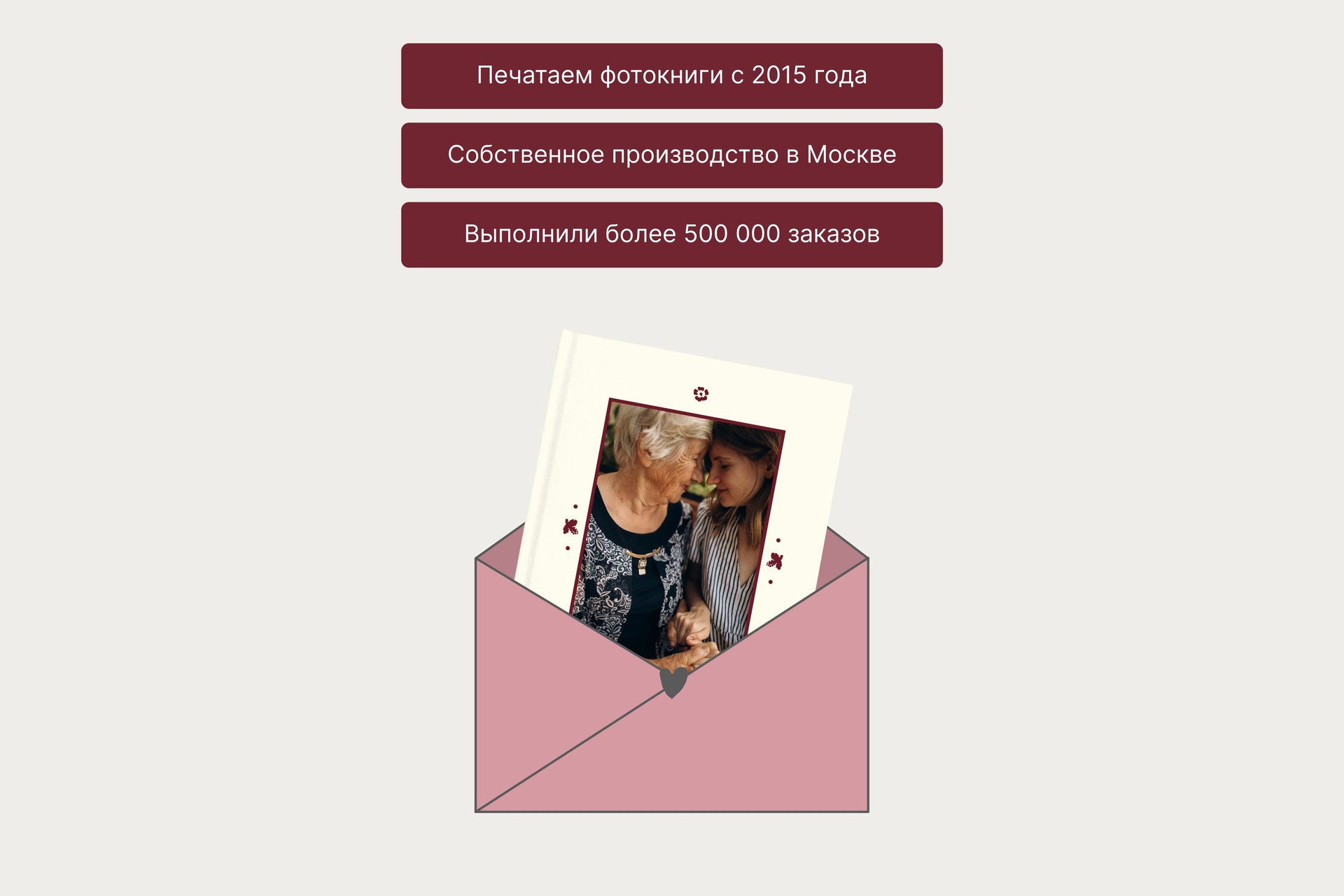 Фотокнига «Минибук для бабушки»