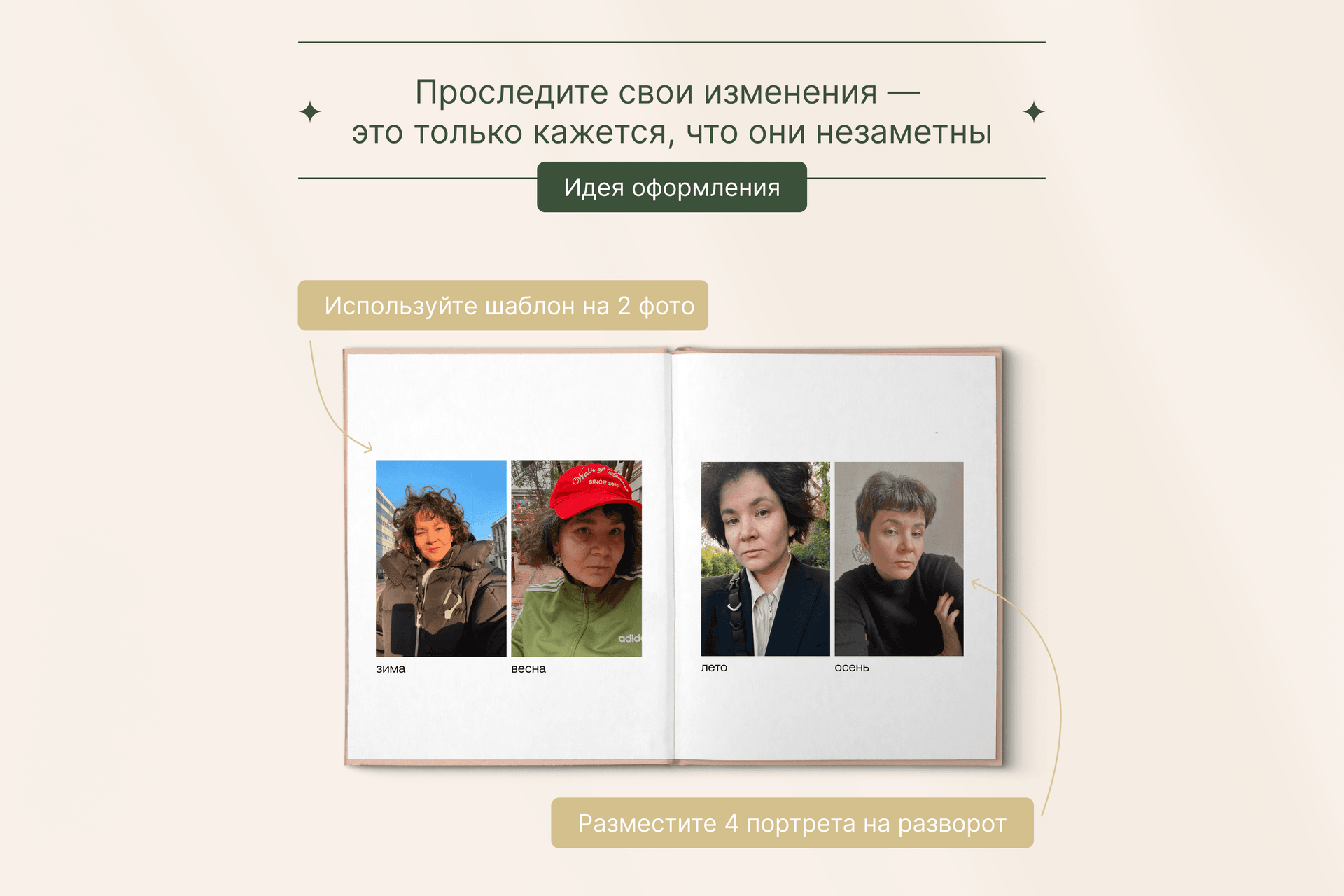 Вертикальная фотокнига  «Итоги года»