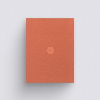 Минибук в терракотовом тканевом переплете